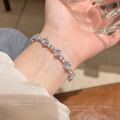 Light luxury zircon bracelet