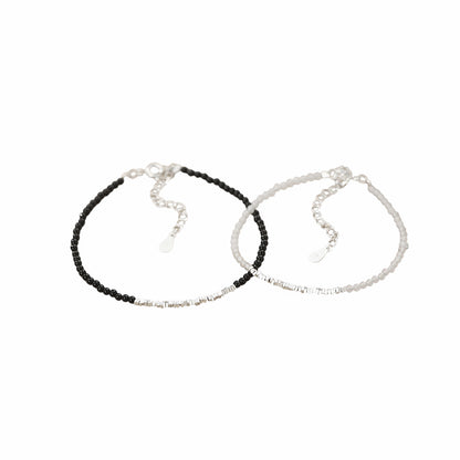 S999 pure silver Chinese-style agate bracelet