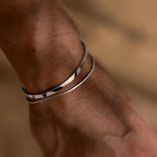 Double-layered stackable bracelet