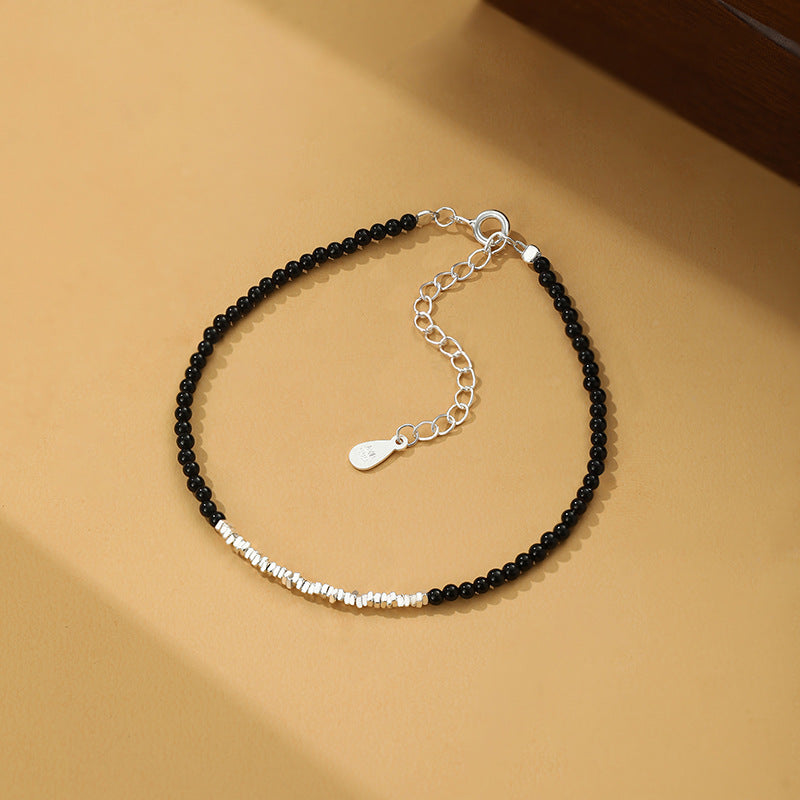 S999 pure silver Chinese-style agate bracelet