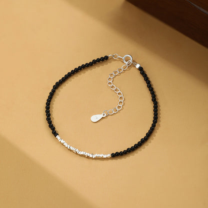 S999 pure silver Chinese-style agate bracelet