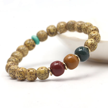 Play with a single circle of original ecological star and moon bead beads bracelet