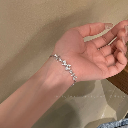 Light luxury zircon bracelet