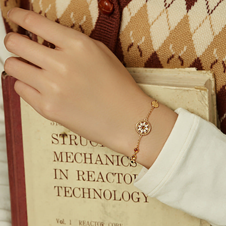 s925 sterling silver gold-plated bracelet