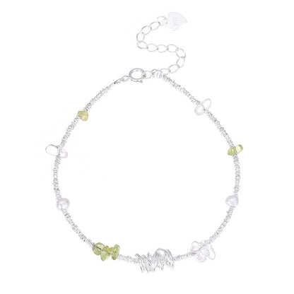 S925 Silver Peridot Silver Bracelet under the Banyan Tree