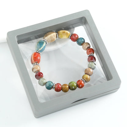 Ethnic-style ceramic beaded bracelet, artistic