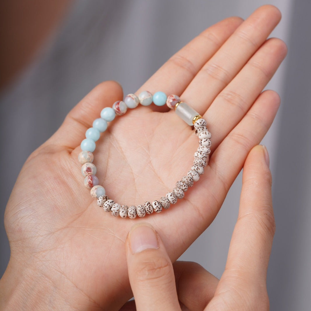 diy Bodhi bead bracelet