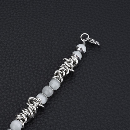Cat's eye titanium steel non-fading bracelet