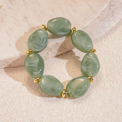 Acrylic irregular oval bracelet