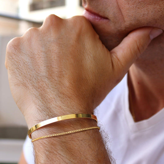 Double-layered stackable bracelet