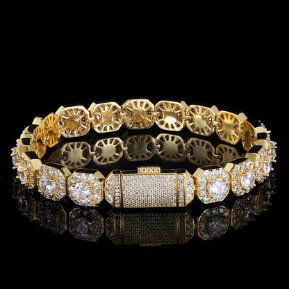 Rock sugar chain zircon bracelet