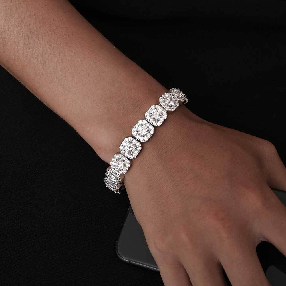 Rock sugar chain zircon bracelet