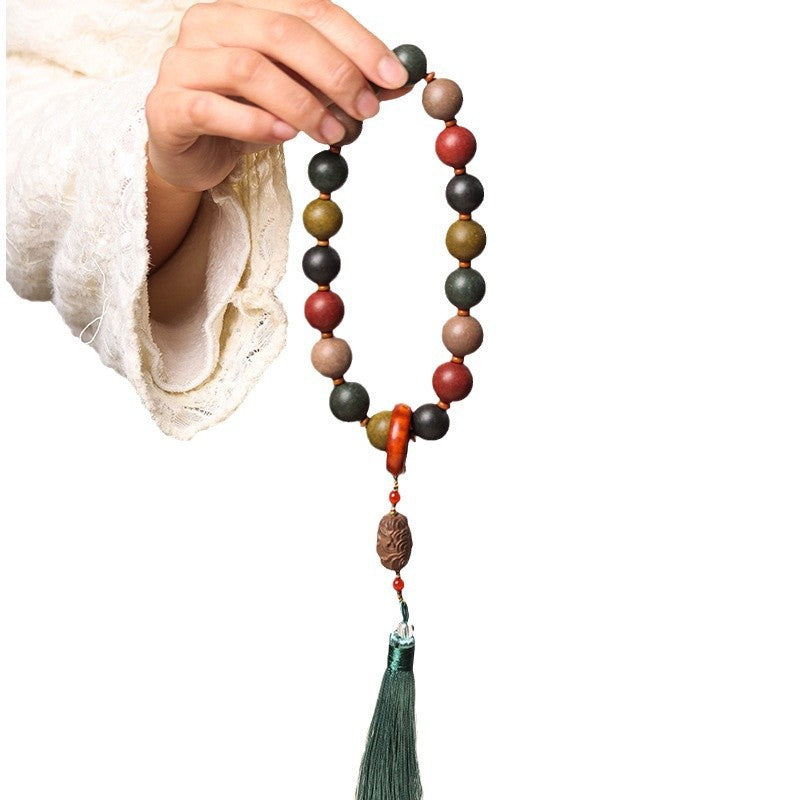 Natural Five Elements Harmony Incense Bead Bracelet, Natural Chinese herbal medicine bead bracelet