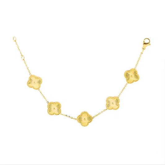 Little Waist Golden Four-leaf Clover bracelet