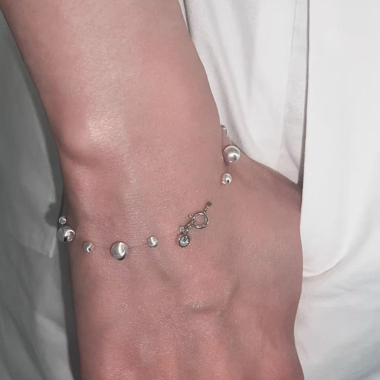 S925 Silver Galaxy Cat's Eye Zircon bracelet