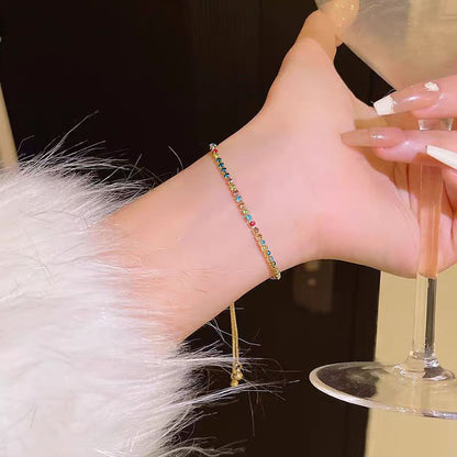 Light luxury zircon bracelet