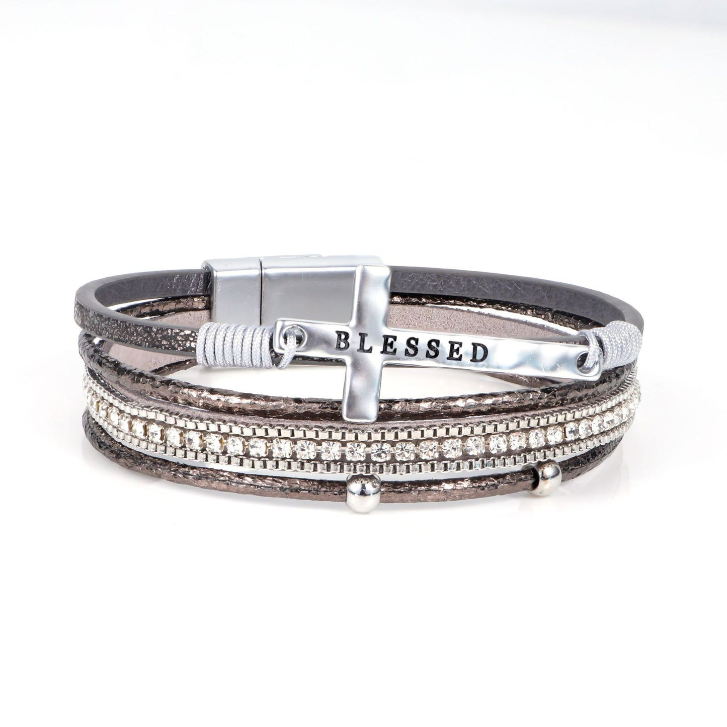 Hand-woven leather bracelet