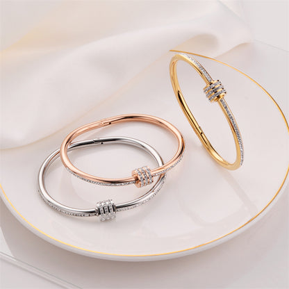 Titanium steel bracelet, a fashionable and simple bracelet for women