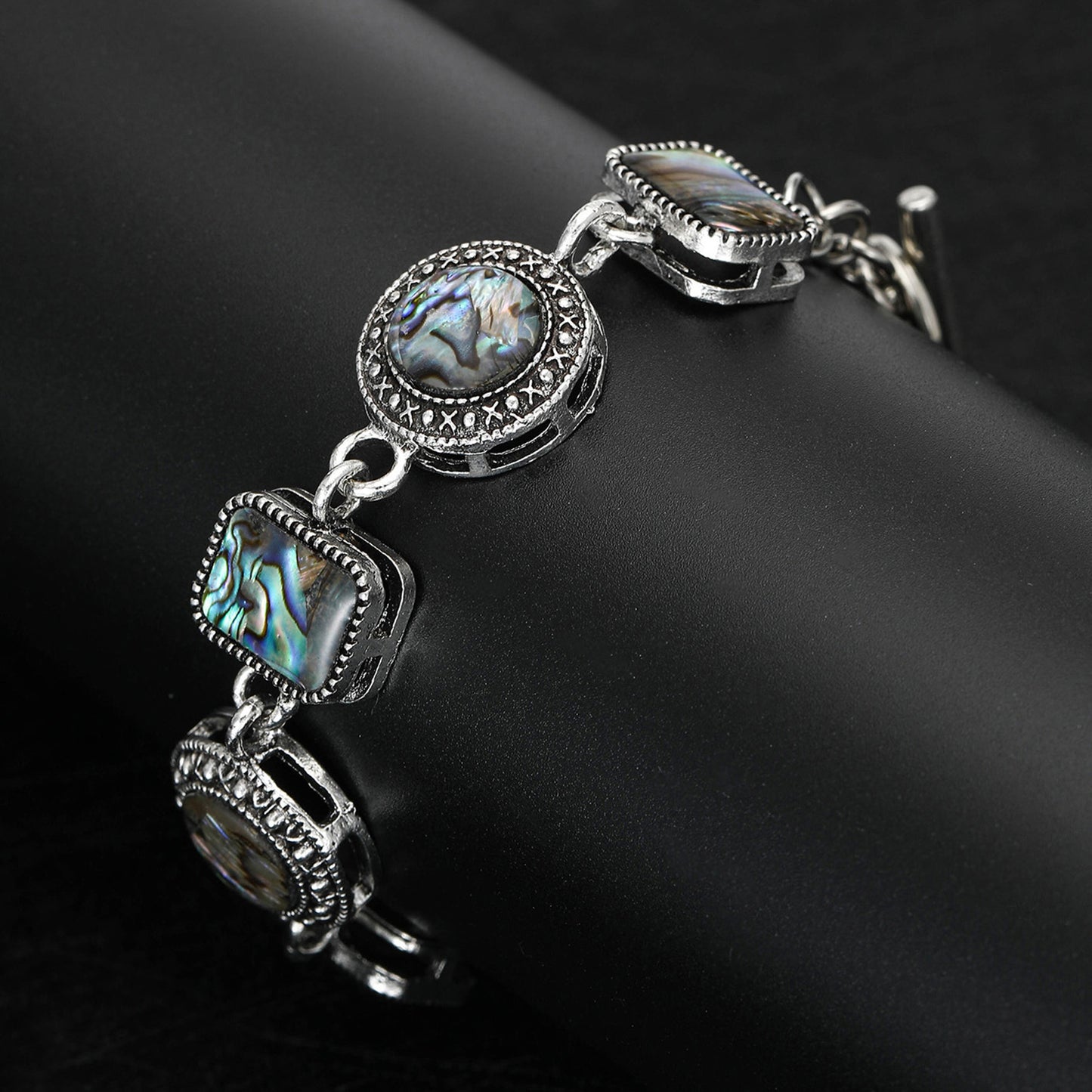 Natural abalone shell bracelet