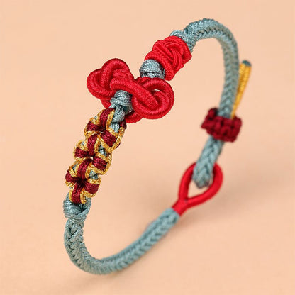 Wenchang knot hand-woven red rope
