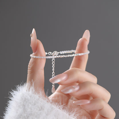 S999 pure silver Chinese-style agate bracelet