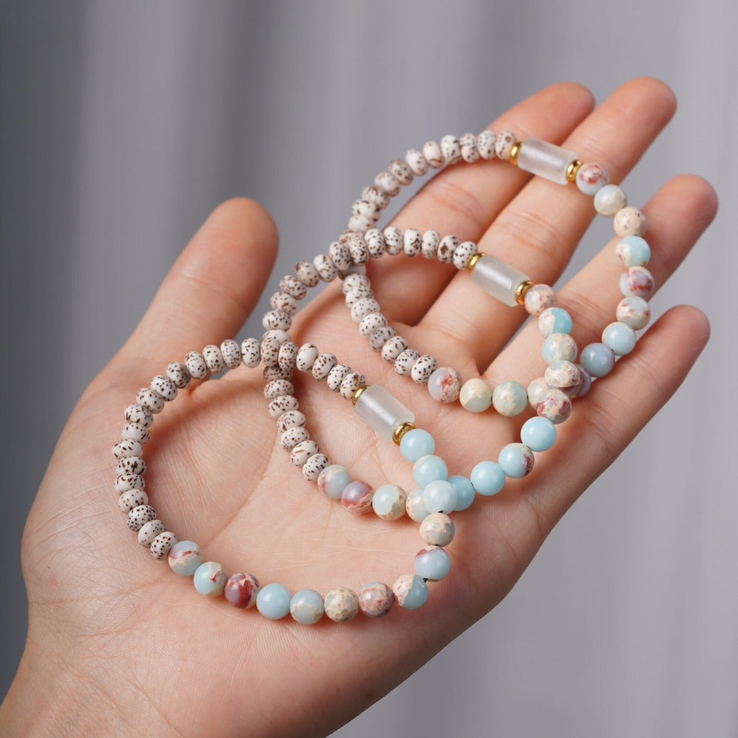 diy Bodhi bead bracelet