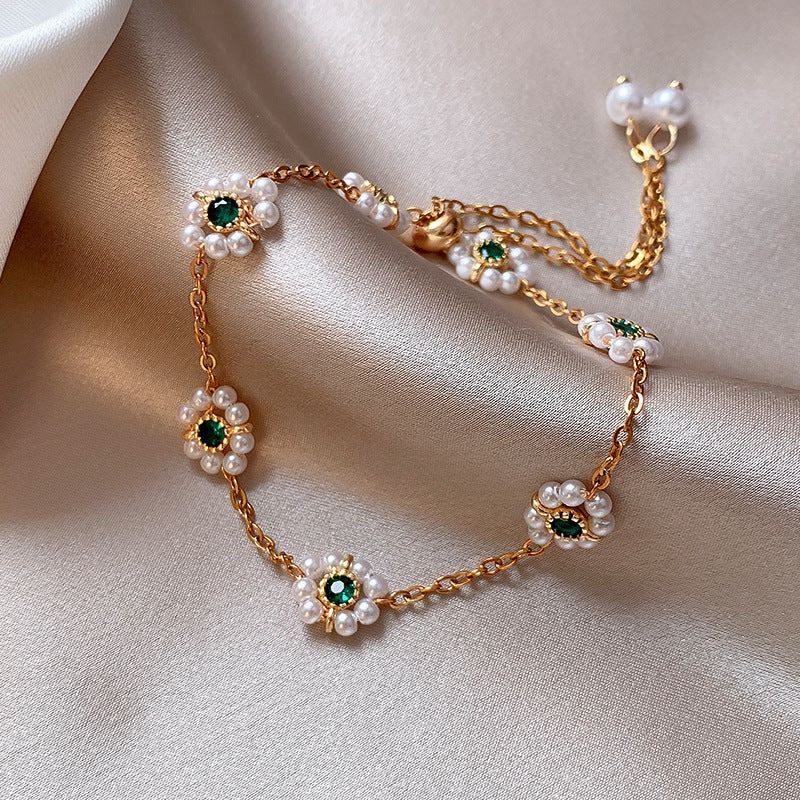 Light luxury zircon bracelet