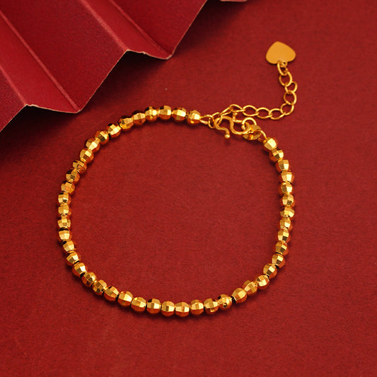 A sand-gold bracelet with a few taels of broken silver and bamboo joints