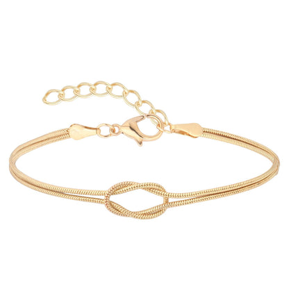 Knotted snake bone bracelet