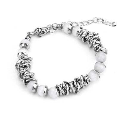Cat's eye titanium steel non-fading bracelet