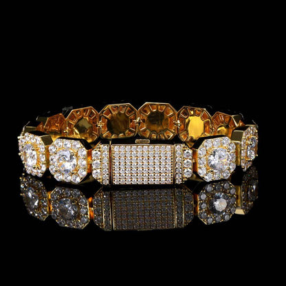 Rock sugar chain zircon bracelet