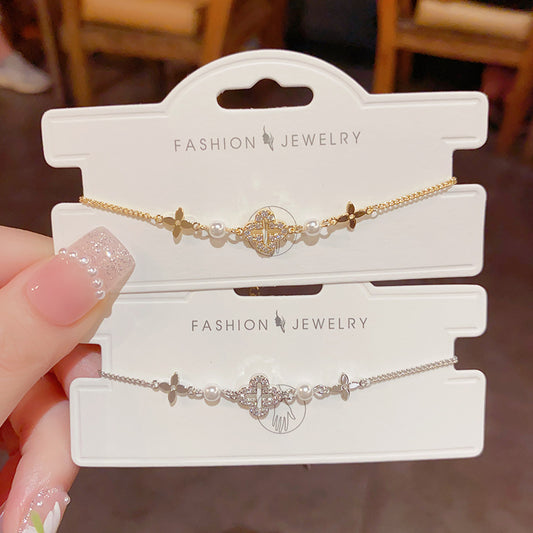 Hollow flower bracelet