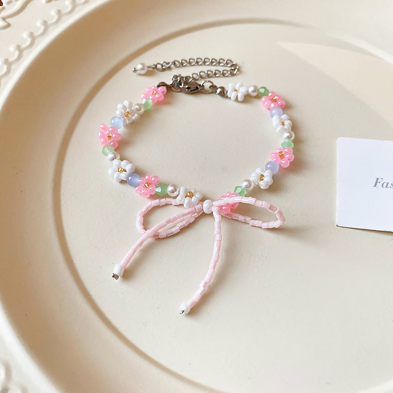 Dopamine Star Oil Drop Rice Bead beaded bracelet