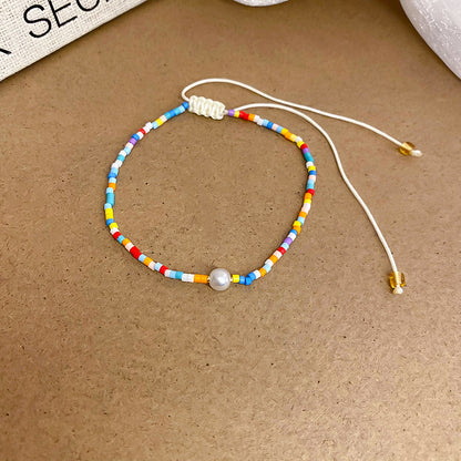 Dopamine Star Oil Drop Rice Bead beaded bracelet