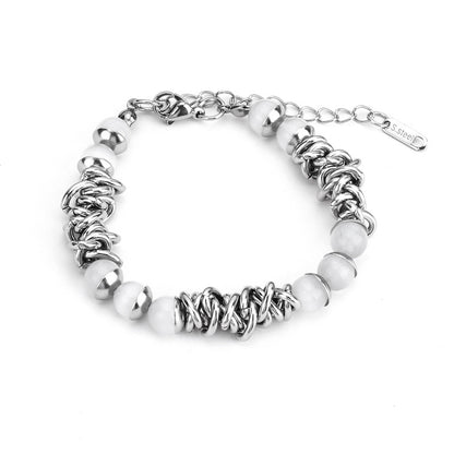 Cat's eye titanium steel non-fading bracelet