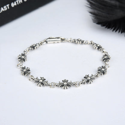 Kroxin Personality Cross Anchor Letter bracelet