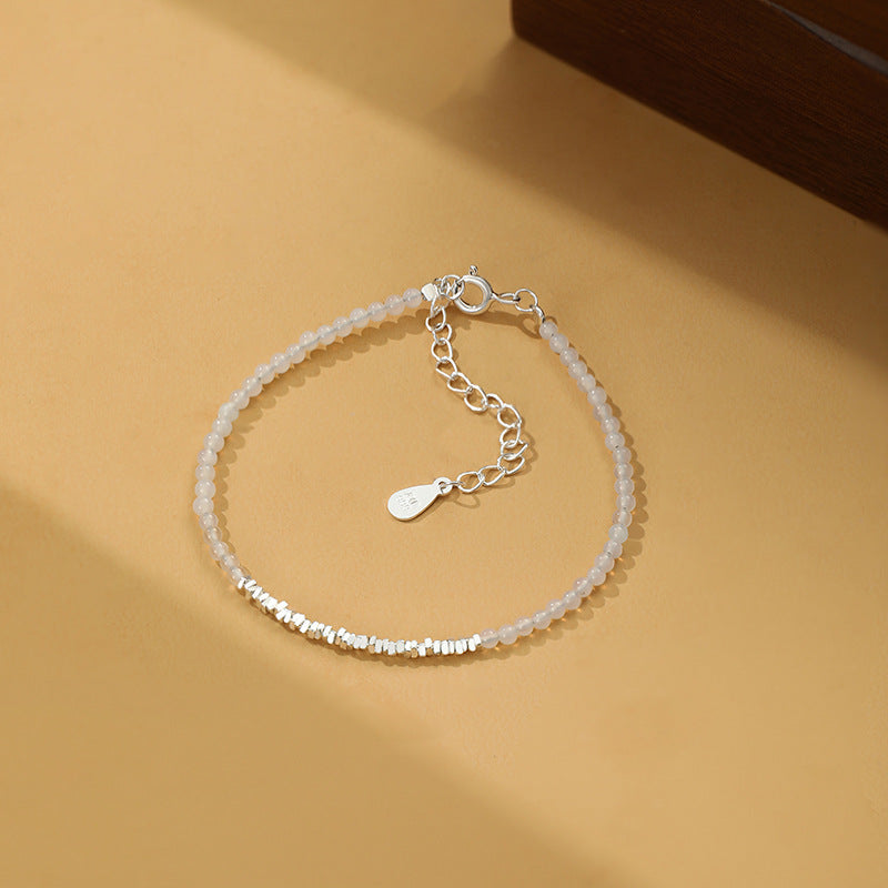 S999 pure silver Chinese-style agate bracelet