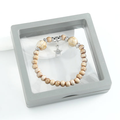 Ethnic-style ceramic beaded bracelet, artistic