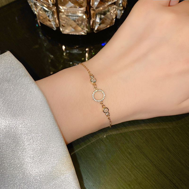 Light luxury zircon bracelet