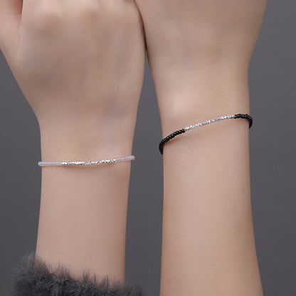 S999 pure silver Chinese-style agate bracelet
