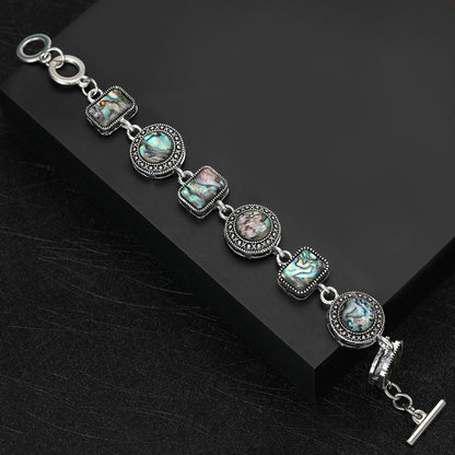 Natural abalone shell bracelet
