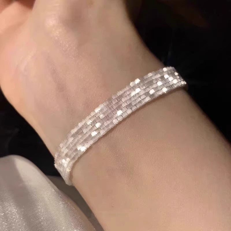 S925 sterling silver French antique bead bracelet