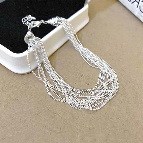 Wound wisteria s925 sterling silver bracelet