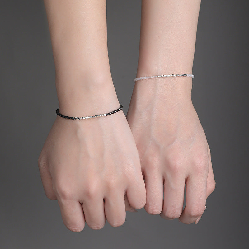 S999 pure silver Chinese-style agate bracelet