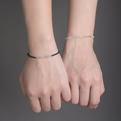 S999 pure silver Chinese-style agate bracelet