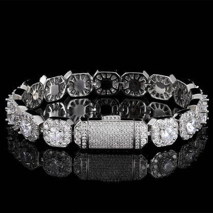 Rock sugar chain zircon bracelet
