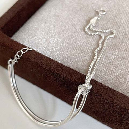 Wound wisteria s925 sterling silver bracelet