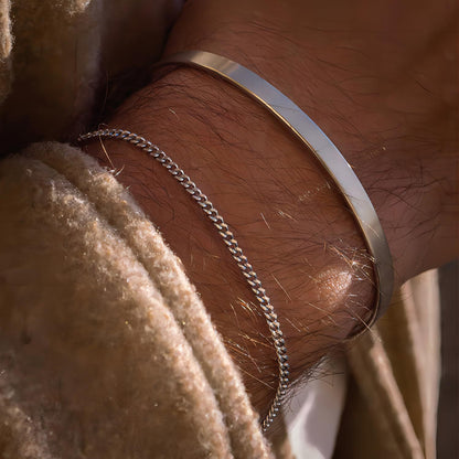 Double-layered stackable bracelet