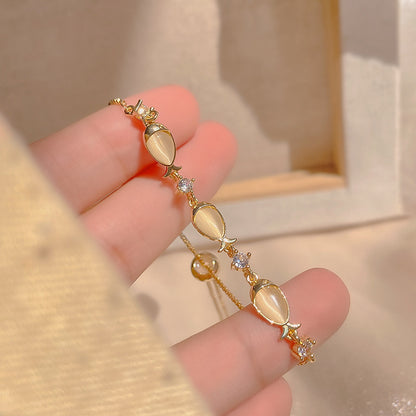 Light luxury zircon bracelet