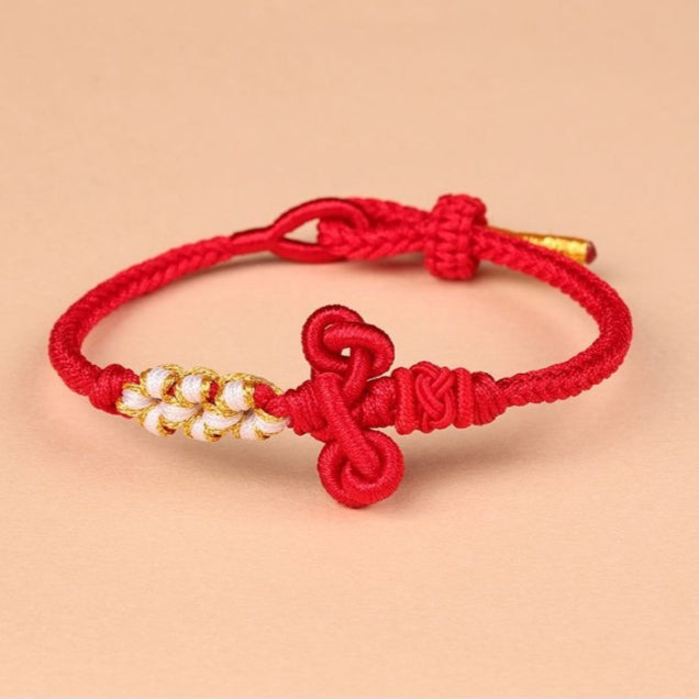Wenchang knot hand-woven red rope